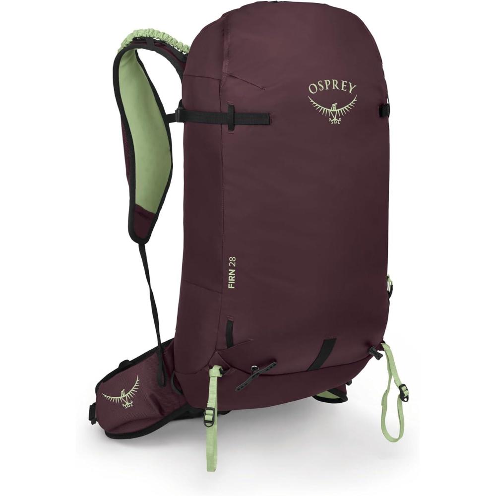 imageOsprey Firn 28L Ski and Snowboard Backpack Lightweight Touring Backpack Tundra Green MediumLargeElderberry PurplePeppermint Green