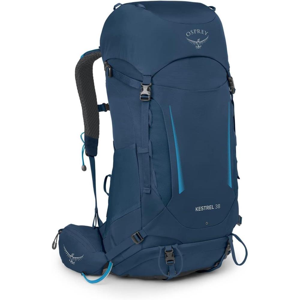 imageOsprey Kestrel 38L Mens Backpacking Backpack Atlas Blue LXLAtlas Blue