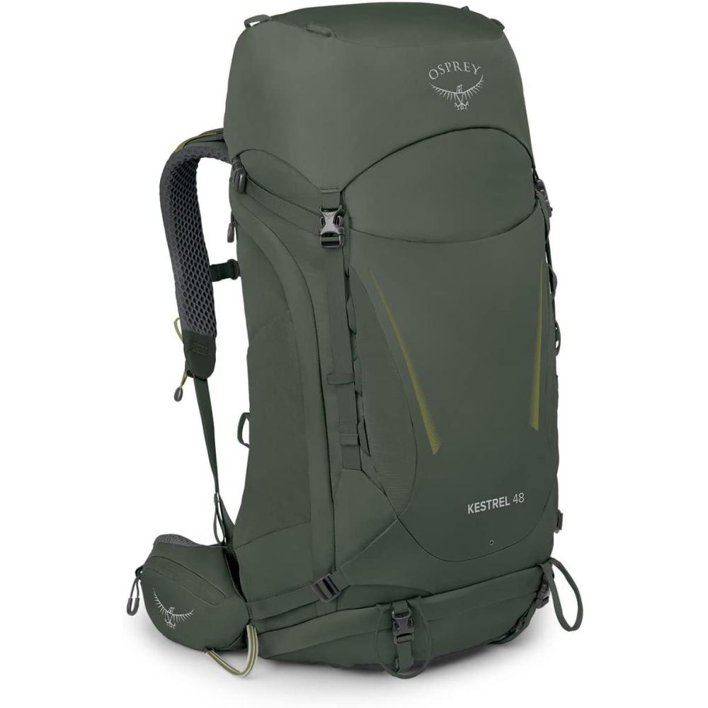 imageOsprey Kestrel 48L Mens Backpacking Backpack Atlas Blue SMBonsai Green