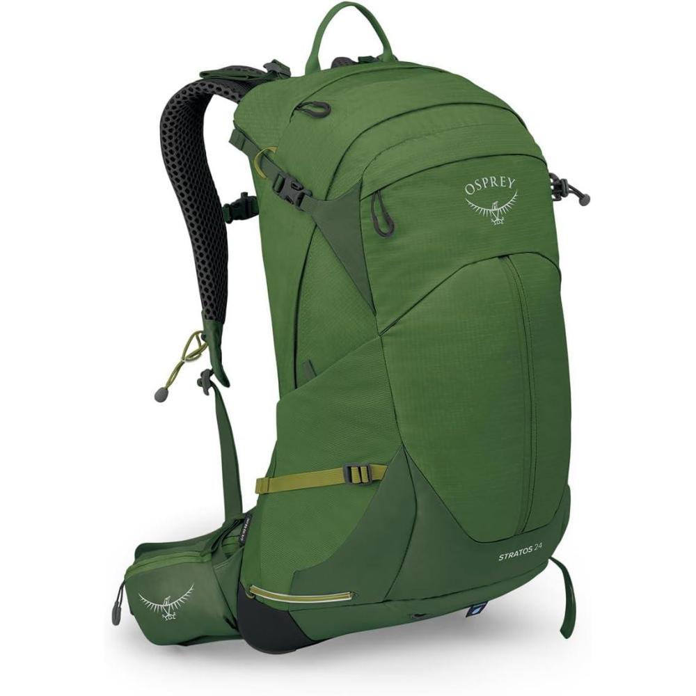imageOsprey Stratos 34L Mens Hiking Backpack Tunnel Vision GreySeaweedMatcha Green