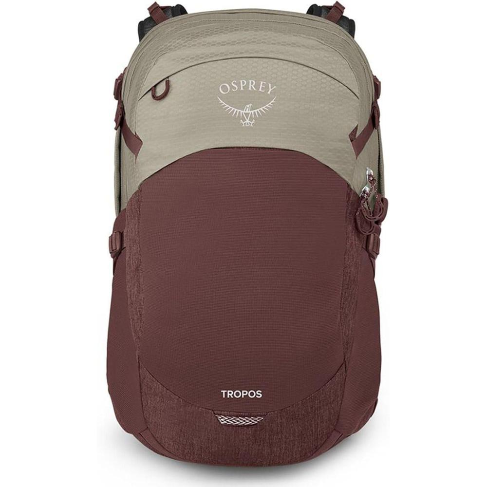 imageOsprey Tropos Laptop Backpack BlackSawdust TanRaisin Red