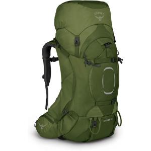 Osprey Aether 55L Men’s Backpacking Backpack, Garlic Mustard Green, S/M(Garlic Mustard Green)