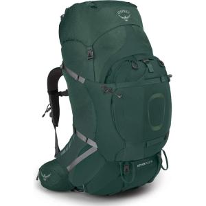 Osprey Aether Plus 85L Men’s Backpacking Backpack, Black, L/XL(Axo Green)