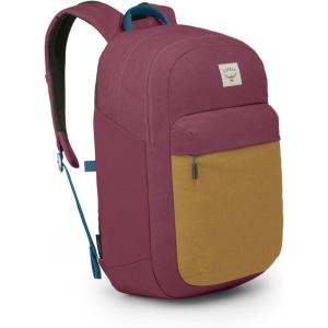 Osprey Arcane XL Day Commuter Backpack, Stonewash Black(Allium Red/Brindle Brown)