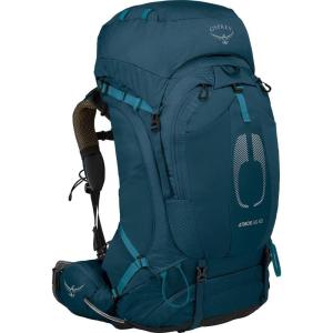 Osprey Atmos AG 65L Men’s Backpacking Backpack, Black, L/XL(Venturi Blue)