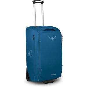 Osprey Daylite 85L Wheeled Collapsible Travel Duffel Bag – Lightweight Rolling Suitcase, Blue Spikemoss/Alkaline(Night Shift Blue)