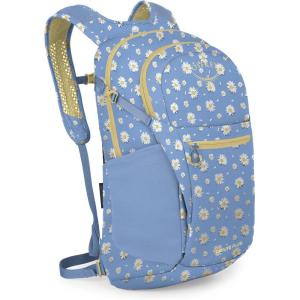 Osprey Daylite Plus Commuter Backpack – Lightweight, Everyday Pack with Laptop Sleeve and Water Bottle Pockets – Ideal for Work, School, and Travel with Versatile Storage Options, Black(Daisy Print-sevres Blue)