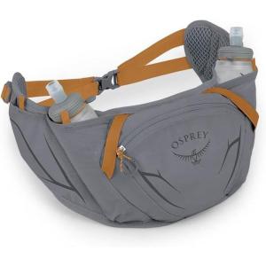 Osprey Duro Dyna Hydration Waist Pack with Hydraulics Soft Flasks for Running(Phantom Grey/Toffee Orange)