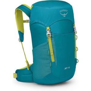 Osprey Jet 18L Kid’s Hiking Backpack, Blue Spikemoss(Blue Spikemoss)