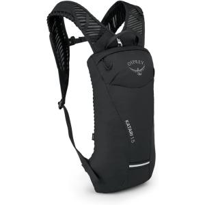 Osprey Katari 1.5L Men’s Biking Backpack with Hydraulics Reservoir, Green Creek(Black)