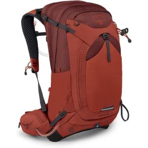 Osprey Manta 34L Men’s Hiking Backpack with Hydraulics Reservoir, Black(Oak Leaf Orange)