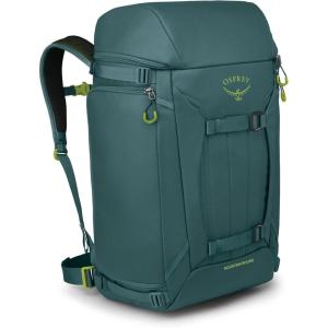 Osprey Mountain Bound Ski & Snowboard Boot Bag Plus – Boot Backpack with Vertical Snowboard Carry and A-Frame Ski Carry – Premium Winter Luggage with Shoe Mat and AirScape™ Technology, Cascade Blue