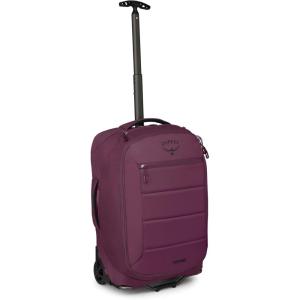Osprey Ozone 2-Wheel Carry-On – Lightweight Carry-On Luggage with Oversized Wheels and Trolley Handle – Rolling Travel Suitcase for Air Travel, Overhead Compartments and Weekend Trips, Moody Burgundy(Moody Burgundy)
