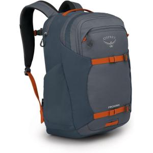 Osprey Proxima 30L Campus Laptop Backpack – Organized Everyday Pack with Tech Storage, Water Bottle Pockets, and Comfortable Carry – Perfect for School, Commute, and Travel, Kazuma Print/Toffee Orange(Tungsten Grey/Muted Space Blue)