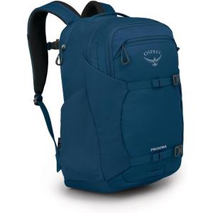 Osprey Proxima 30L Campus Laptop Backpack – Organized Everyday Pack with Tech Storage, Water Bottle Pockets, and Comfortable Carry – Perfect for School, Commute, and Travel, Kazuma Print/Toffee Orange(Night Shift Blue)