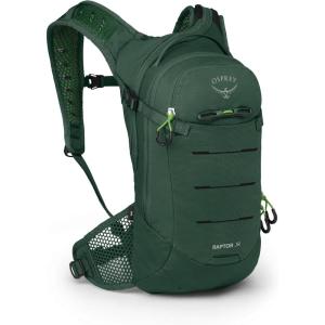 Osprey Raptor Jr Boy’s Mountain Biking Backpack with Hydraulics Reservoir, Tundra Green