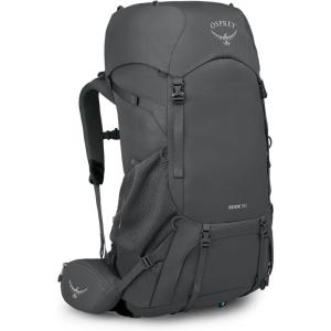 Osprey Rook 65L Men’s Backpacking Backpack, Histosol Brown/Rhino Grey(Dark Charcoal/Silver Lining)