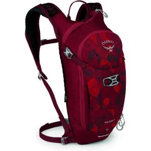Osprey Salida 8L Women’s Biking Backpack with Hydraulics Reservoir, Space Travel Grey(Claret Red)