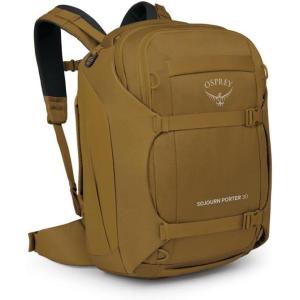 Osprey Sojourn Porter 46L Travel Backpack – Carry-On Compliant Luggage with StraightJacket Compression and Padded Laptop Sleeve – Durable Pack for International or Urban Travel, Black(Brindle Brown)