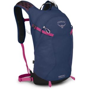 Osprey Sportlite 15L Lightweight Hiking Backpack with Hydraulics Reservoir for Men and Women, Dark Charcoal Grey(Alkaline/Hotspot Pink)
