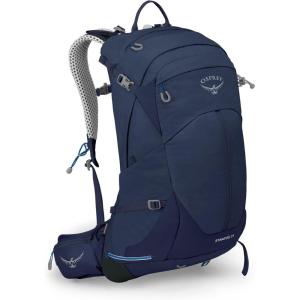 Osprey Stratos 34L Men’s Hiking Backpack, Tunnel Vision Grey(Cetacean Blue)