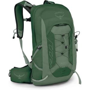 Osprey Talon 22L Men’s Lightweight Hiking Backpack – Small Daypack for Travel & Camping, Scoria Blue/Night Shift(Green Canopy)