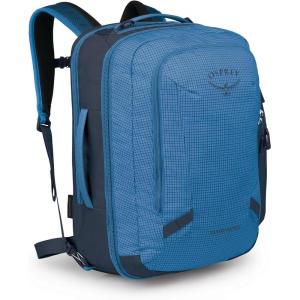 Osprey Transporter 44L Travel Pack, Raven Black(Blue Flame/Nocturnal Blue)