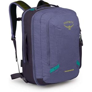 Osprey Transporter 44L Travel Pack, Raven Black(Euphoria Purple)