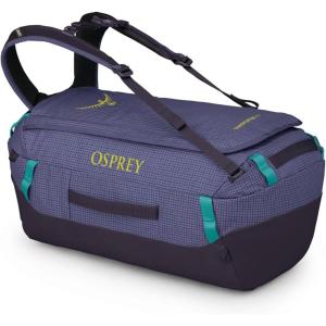 Osprey Transporter Lightweight Travel Duffel Bag – Extra Large Water Resistant Durable Gear Bag for Men and Women(Euphoria Purple/Purple Ink)
