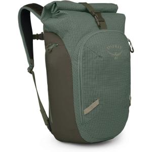 Osprey Transporter Roll Top Commuter Backpack, Raven Black(Pine Leaf/Earl Grey)