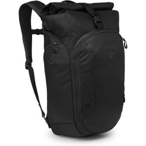 Osprey Transporter Roll Top Commuter Backpack, Raven Black(Raven Black)