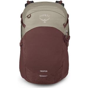 Osprey Tropos Laptop Backpack, Black(Sawdust Tan/Raisin Red)