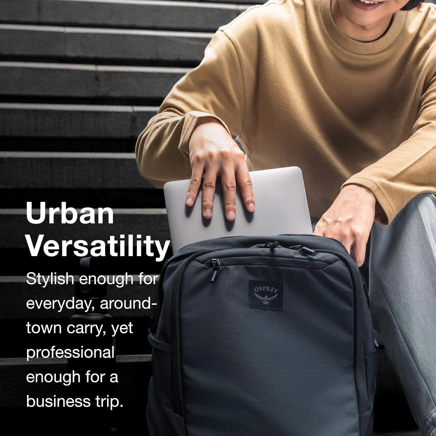 imageOsprey Aoede 25L Commuter Briefcase Backpack BlackMagma Brown