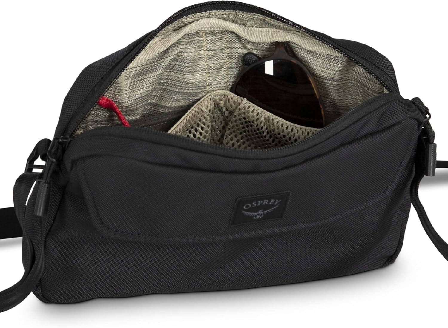 imageOsprey Aoede 2L Commuter Crossbody Bag BlackAntique Blue