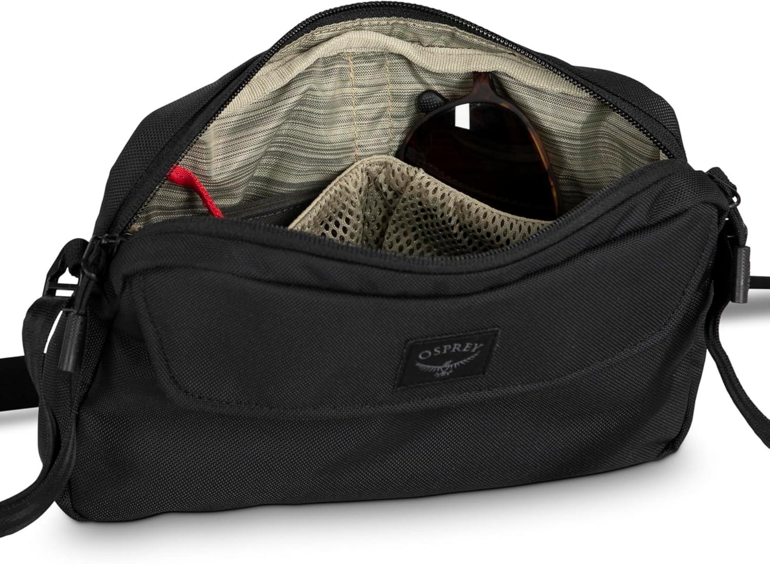 imageOsprey Aoede 2L Commuter Crossbody Bag BlackMagma Brown