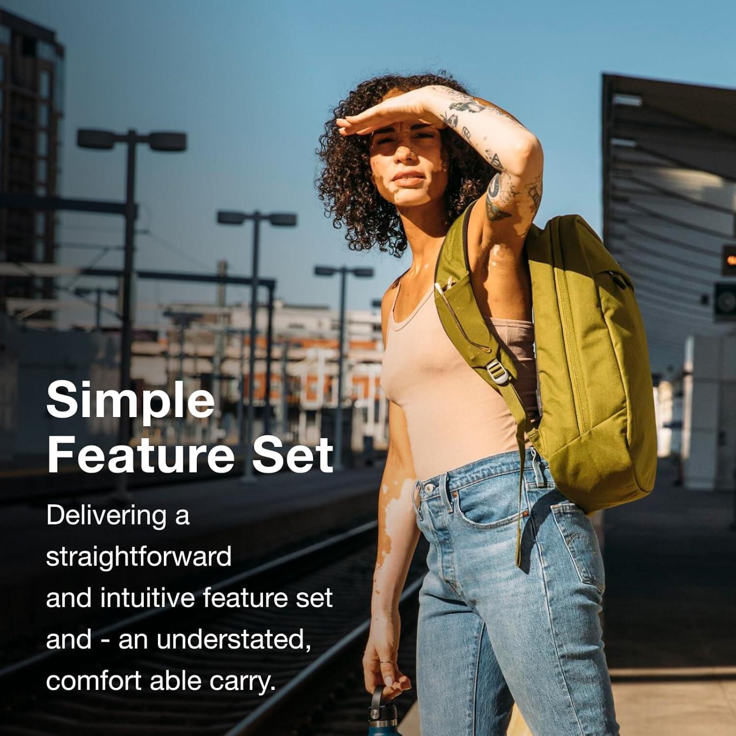 imageOsprey Arcane Large Day Commuter Backpack BlackAllium RedBrindle Brown