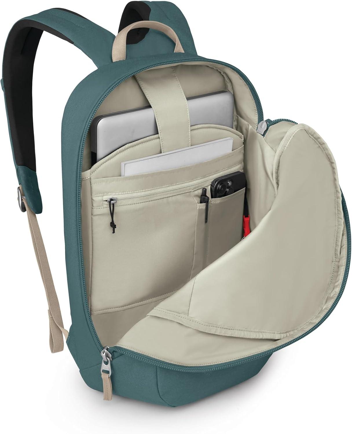 imageOsprey Arcane Large Day Commuter Backpack BlackCascade Blue