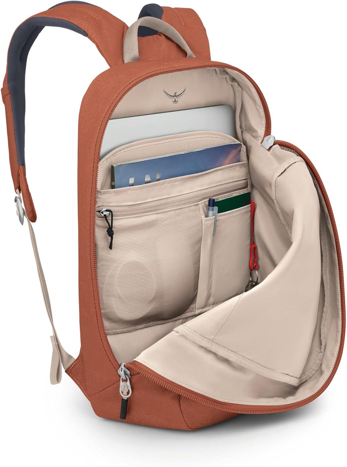 imageOsprey Arcane Large Day Commuter Backpack BlackPorcelain Orange Heather