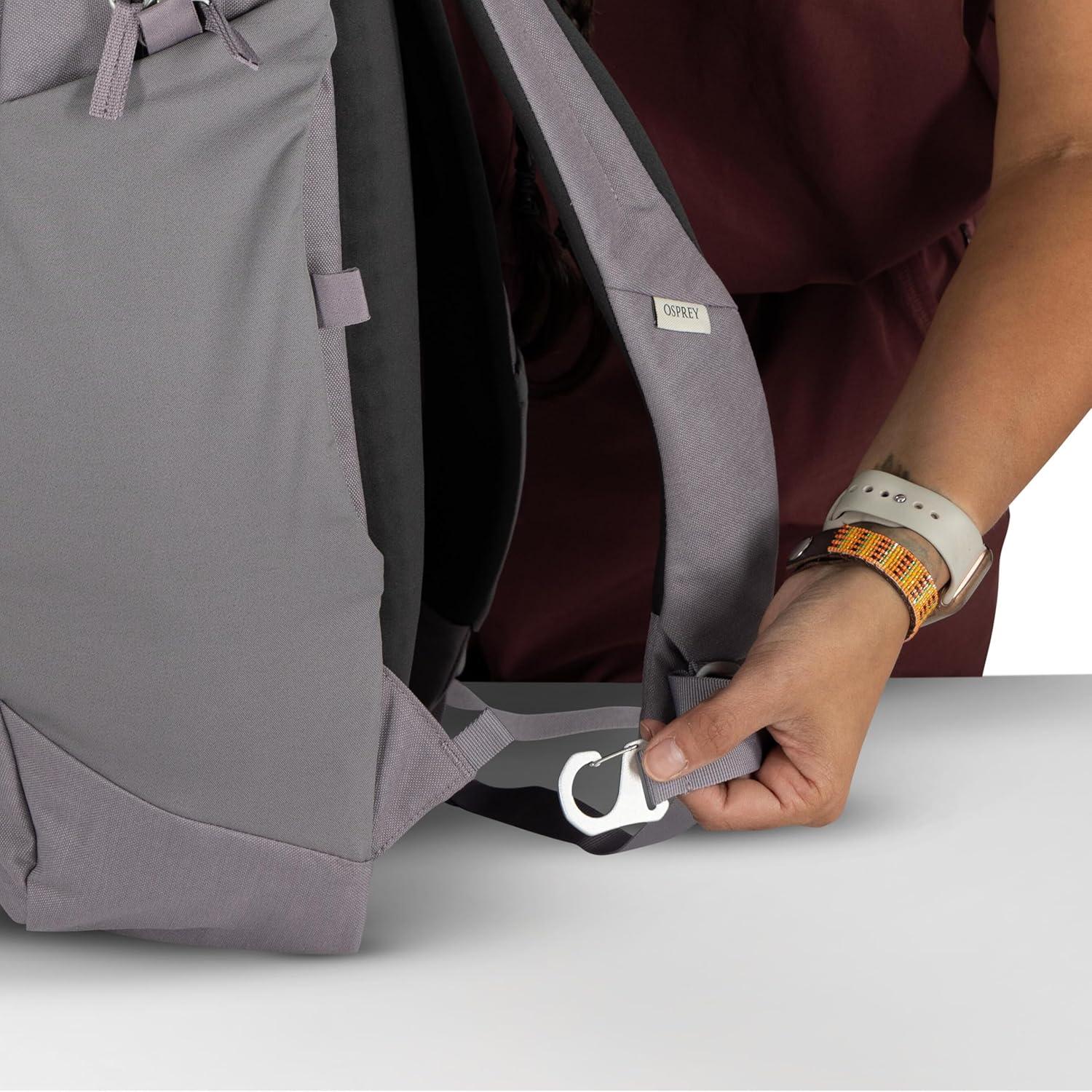 imageOsprey Arcane Large Day Commuter Backpack BlackRed Pampas Heather