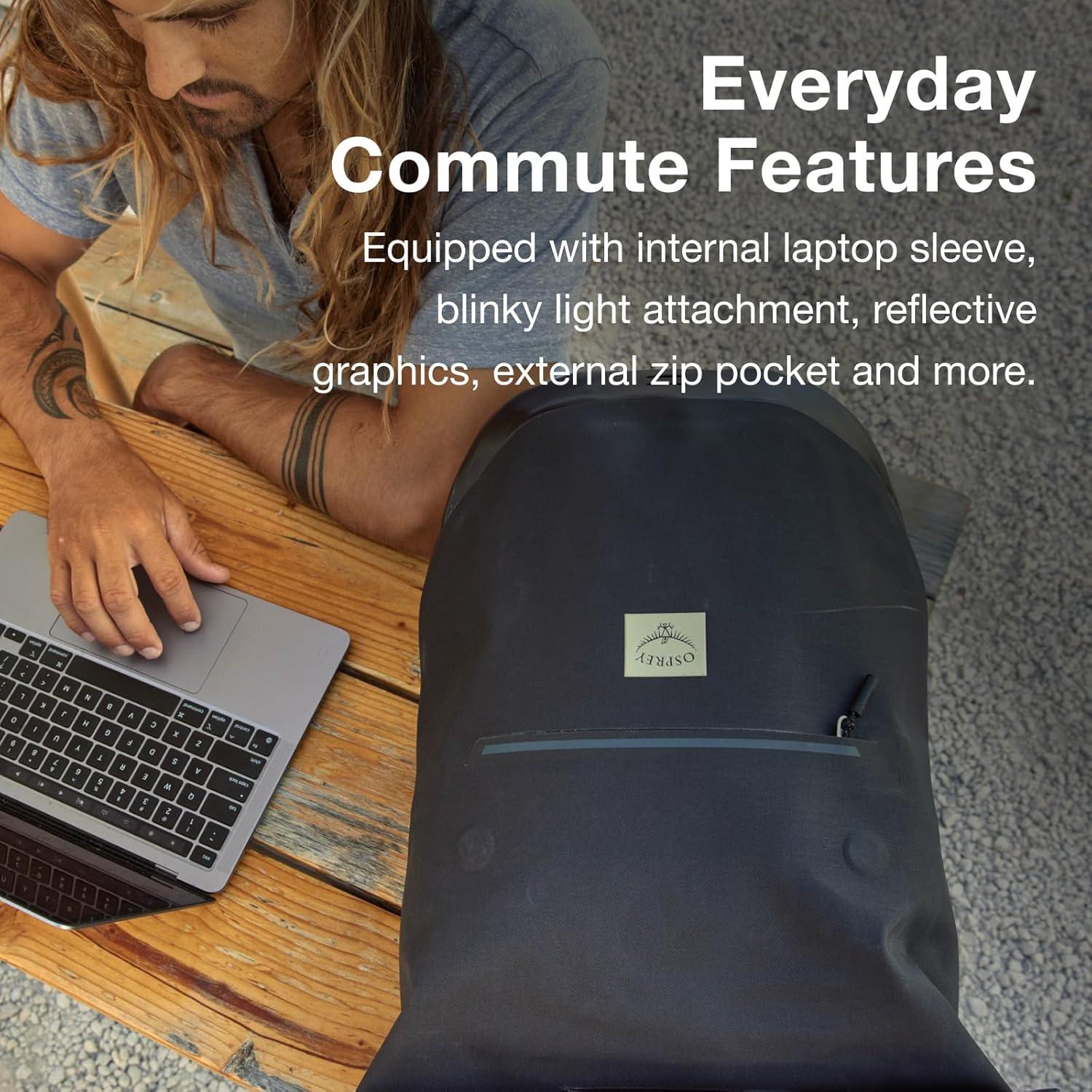 imageOsprey Arcane Roll Top 18L Waterproof Laptop Backpack Acorn RedAcorn Red