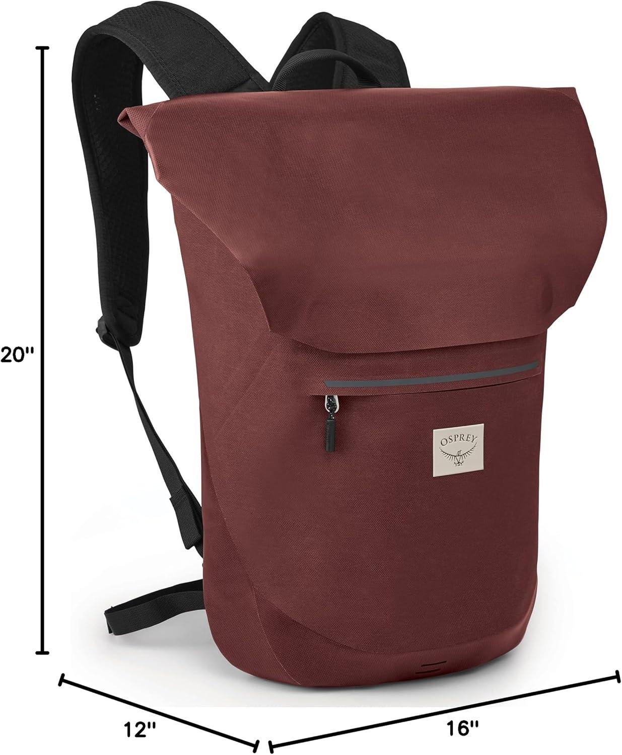 imageOsprey Arcane Roll Top 18L Waterproof Laptop Backpack Acorn RedAcorn Red