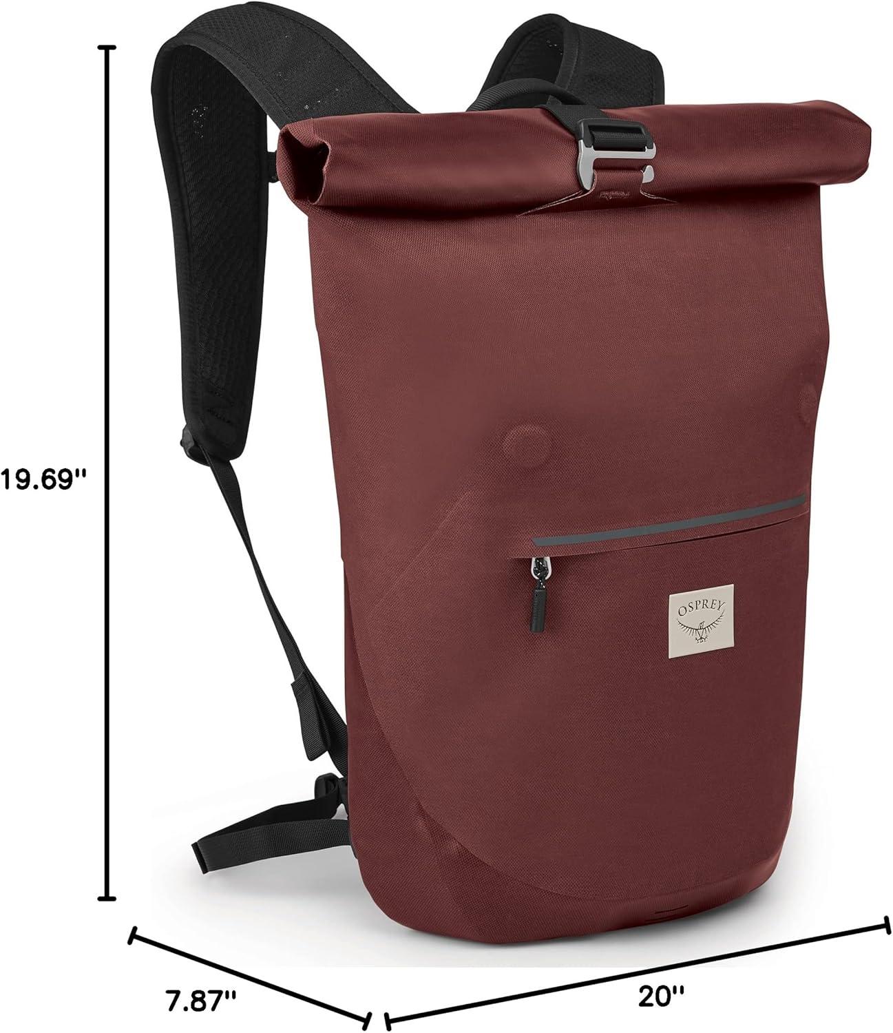 imageOsprey Arcane Roll Top 18L Waterproof Laptop Backpack Acorn RedAcorn Red