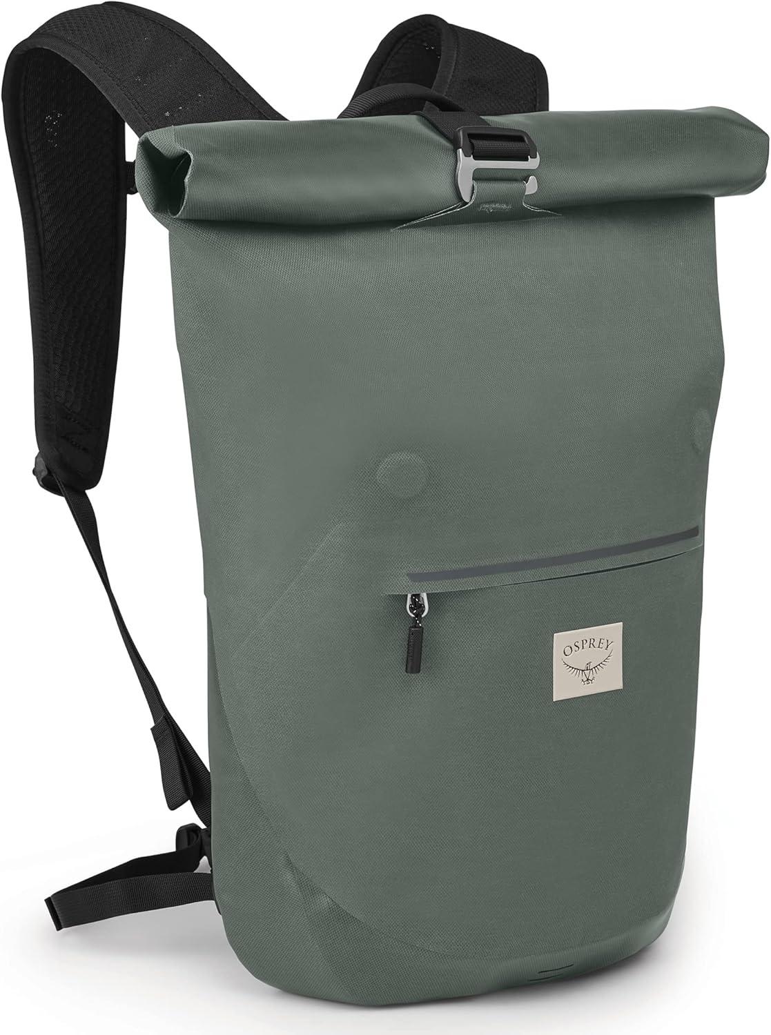 imageOsprey Arcane Roll Top 18L Waterproof Laptop Backpack Acorn RedPine Leaf Green