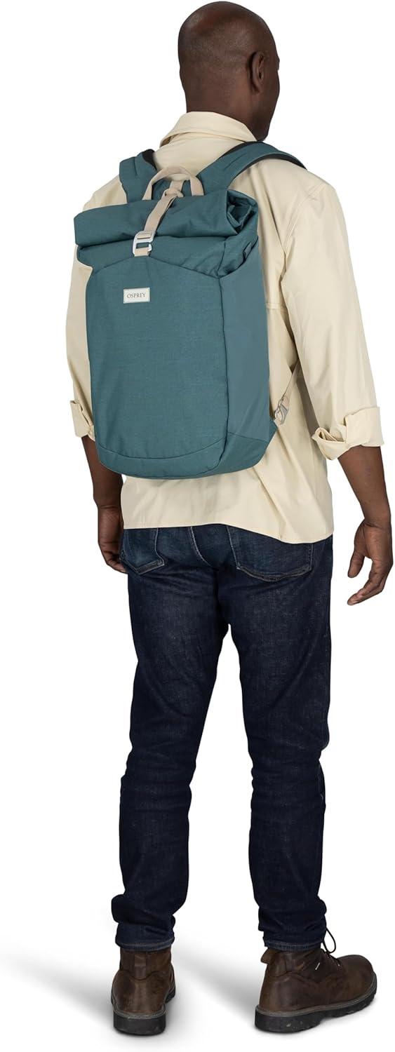 imageOsprey Arcane Roll Top Commuter Backpack Porcelain Orange HeatherBlack