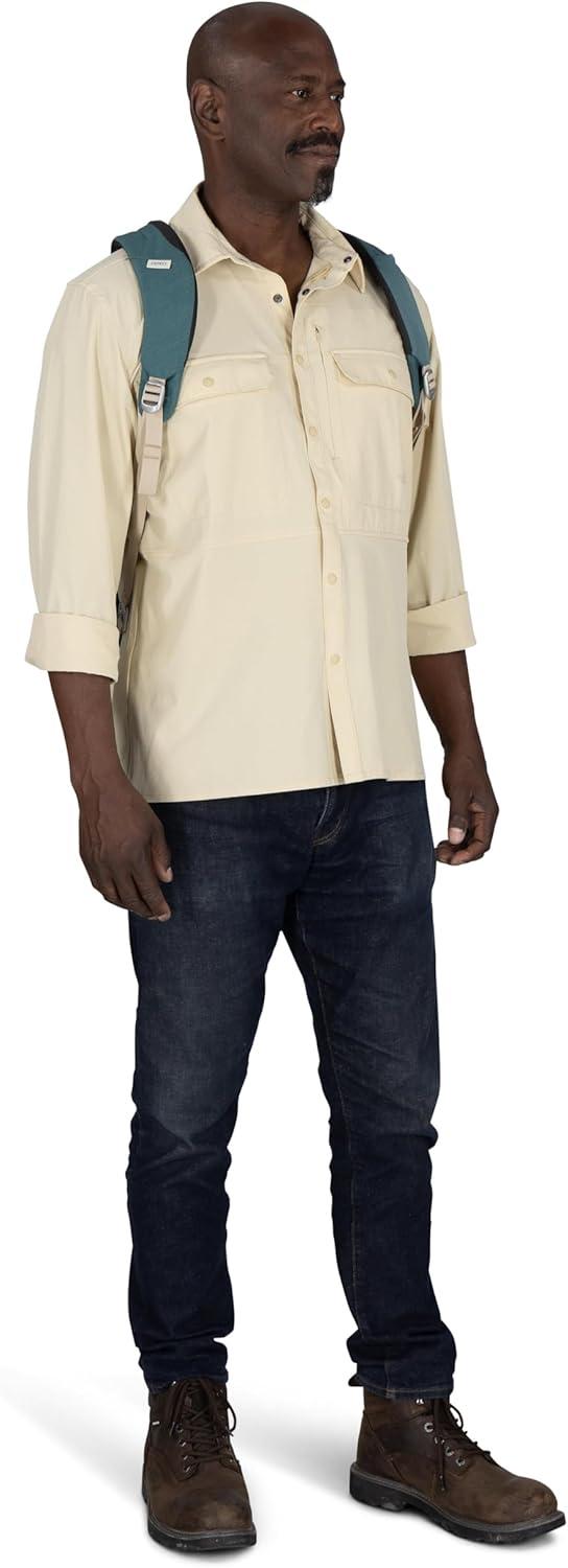 imageOsprey Arcane Roll Top Commuter Backpack Porcelain Orange HeatherBlack Black