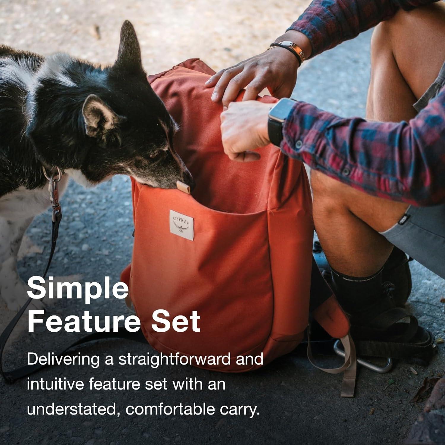 imageOsprey Arcane Roll Top Commuter Backpack Porcelain Orange HeatherBotanica