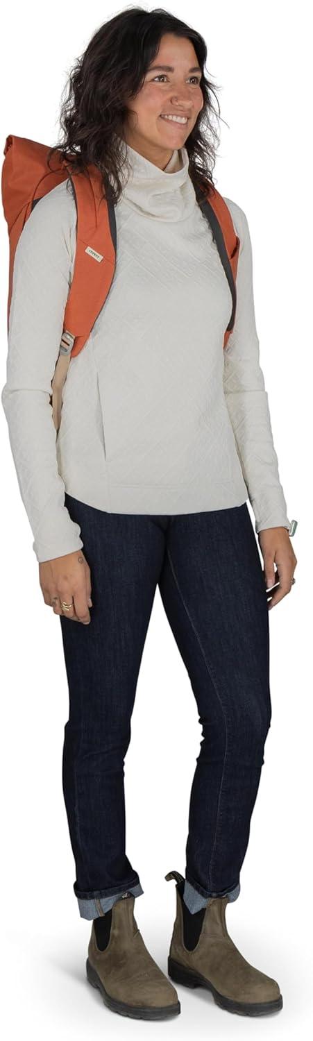 imageOsprey Arcane Roll Top Commuter Backpack Porcelain Orange HeatherPorcelain Orange Heather