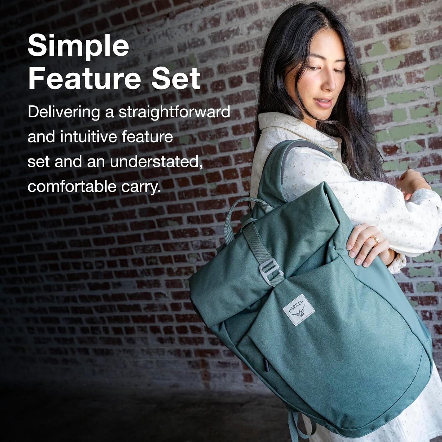 imageOsprey Arcane Roll Top Commuter Backpack Porcelain Orange HeatherPorcelain Orange Heather