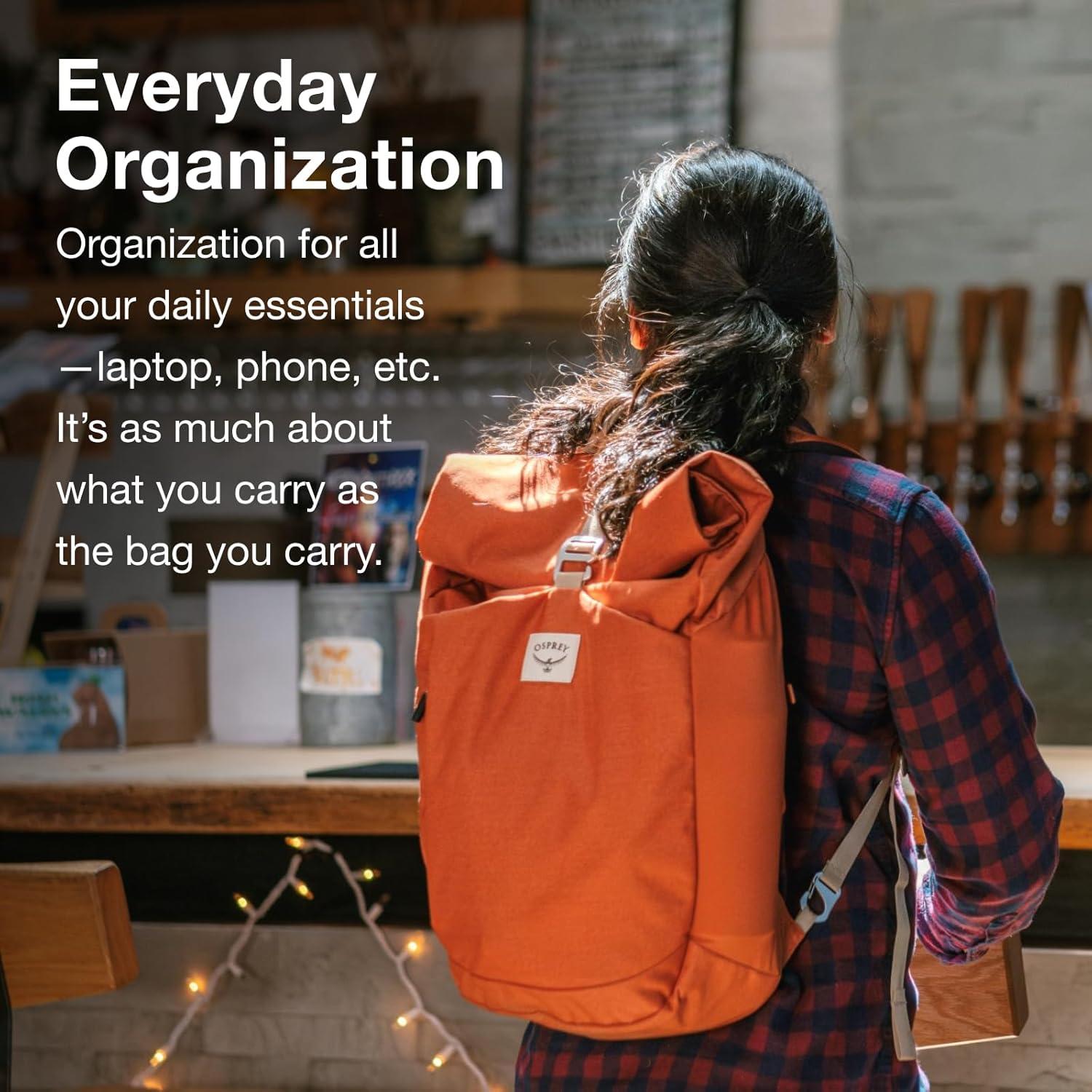 imageOsprey Arcane Roll Top Commuter Backpack Porcelain Orange HeatherPorcelain Orange Heather