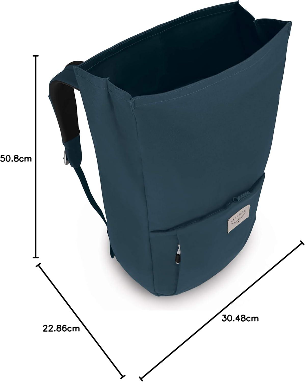 imageOsprey Arcane Roll Top Commuter Backpack Porcelain Orange HeatherStargazer Blue